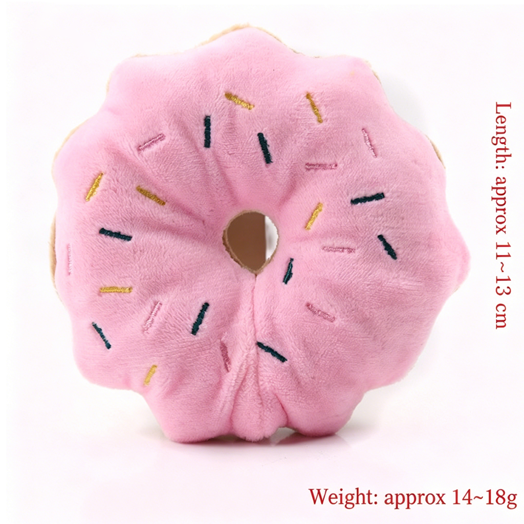 New Arrival Squeaky Dog Toys Cute Fruit & Food Shaped Plush Pet Toys for Puppies
