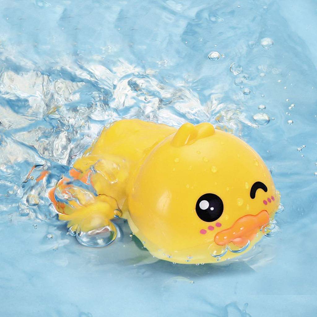 Unique Toys Series Wind-Up Swimming Turtle & Duck Bath Toys for Babies Toddlers Kids Bath Time