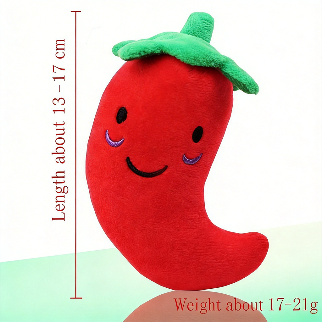 New Arrival Squeaky Dog Toys Cute Fruit & Food Shaped Plush Pet Toys for Puppies