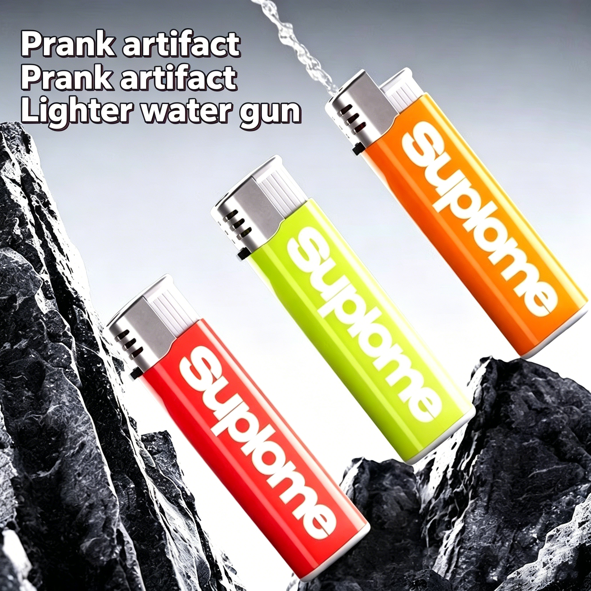 Novelty Tricky Toys Water Squirt Lighter Funny Prank Spray Toy for Adults & Kids