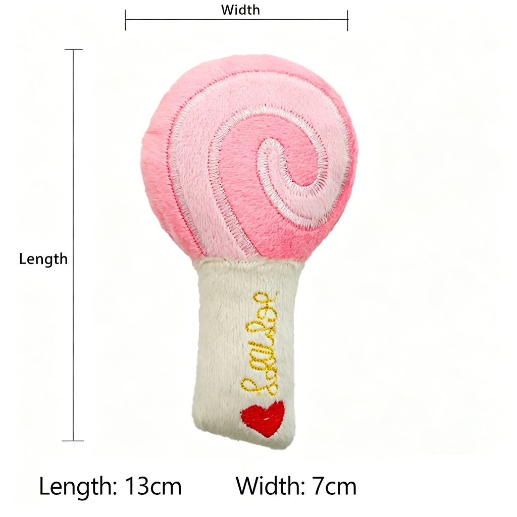 New Arrival Squeaky Dog Toys Cute Fruit & Food Shaped Plush Pet Toys for Puppies