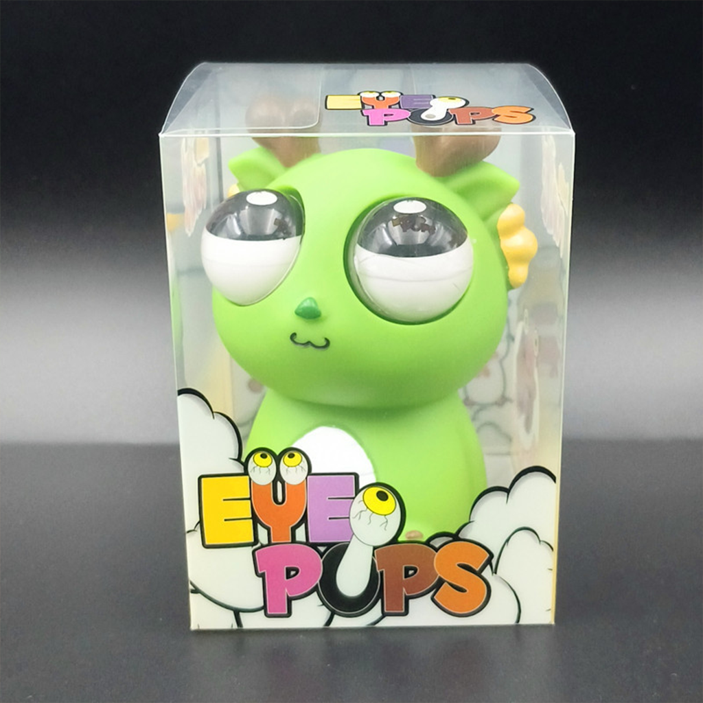 Cute Panda & Milk Dragon Pop Eyes Squishy Toys Stress Relief Squeeze Toys for Kids & Adults