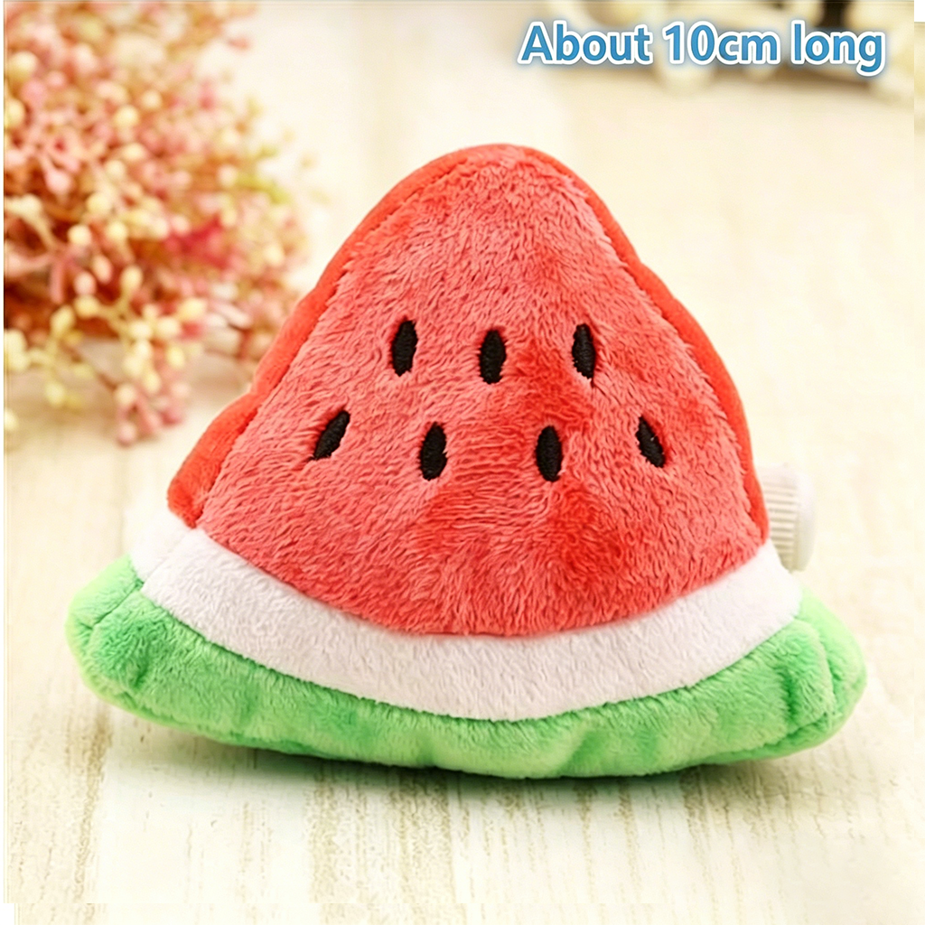 New Arrival Squeaky Dog Toys Cute Fruit & Food Shaped Plush Pet Toys for Puppies