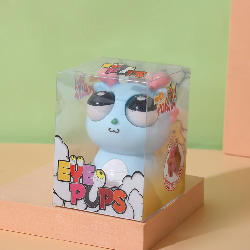 Cute Panda & Milk Dragon Pop Eyes Squishy Toys Stress Relief Squeeze Toys for Kids & Adults