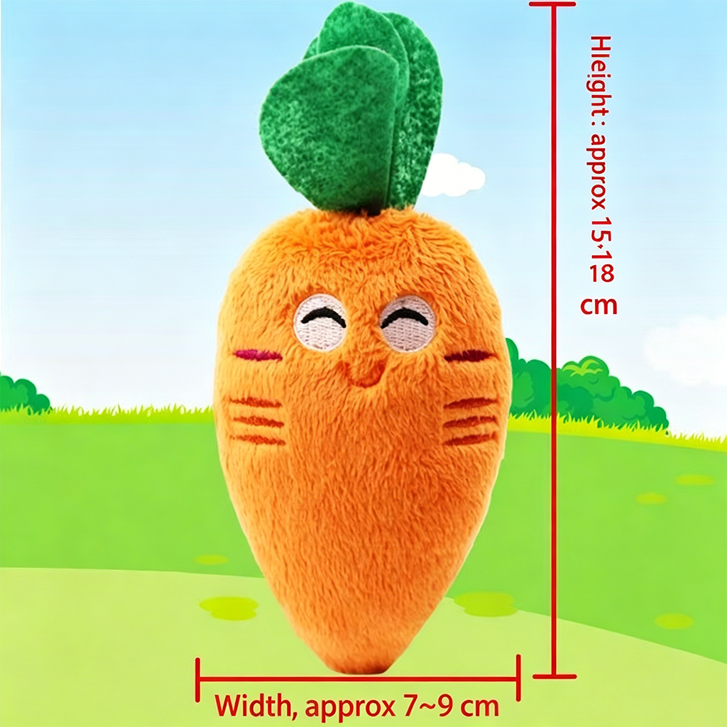 New Arrival Squeaky Dog Toys Cute Fruit & Food Shaped Plush Pet Toys for Puppies