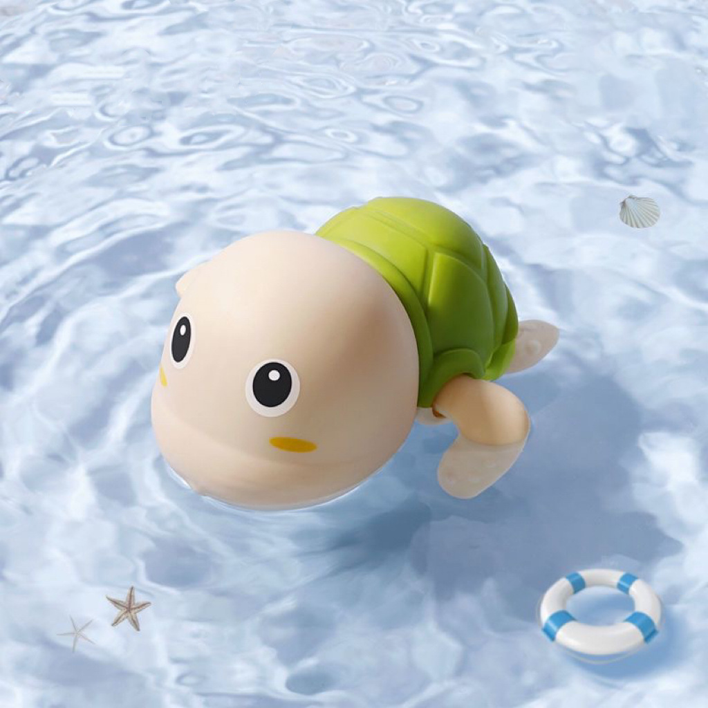 Unique Toys Series Wind-Up Swimming Turtle & Duck Bath Toys for Babies Toddlers Kids Bath Time