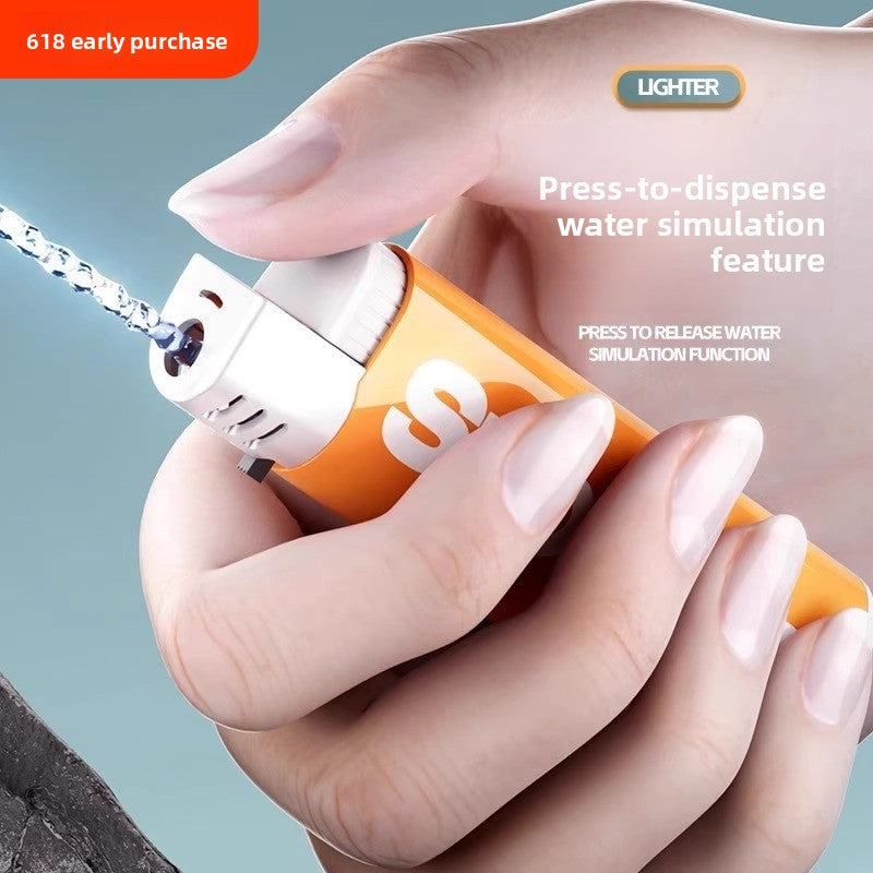 Novelty Tricky Toys Water Squirt Lighter Funny Prank Spray Toy for Adults & Kids
