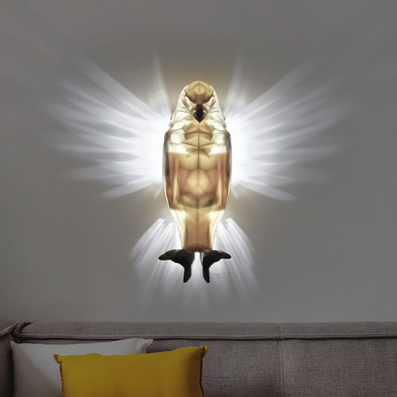 Eagle Owl Projection Night Light Creative Wall Lamp Indoor Art Home Decor Unique Ornament
