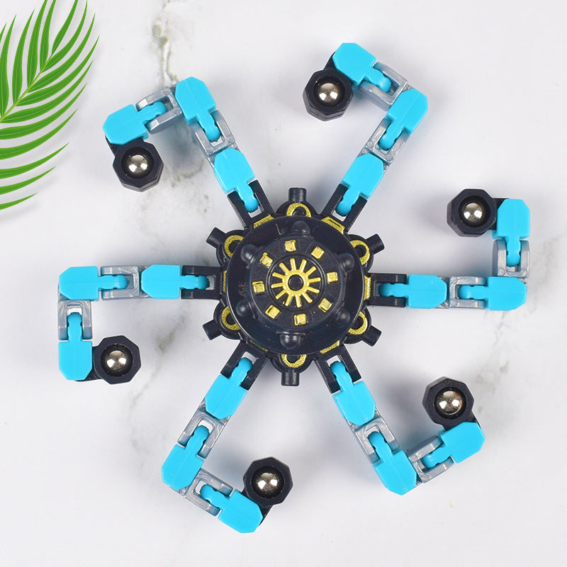 Creative Transformable Mechanical Fidget Spinner Anxiety Relief Educational Finger Stress Relief Toy