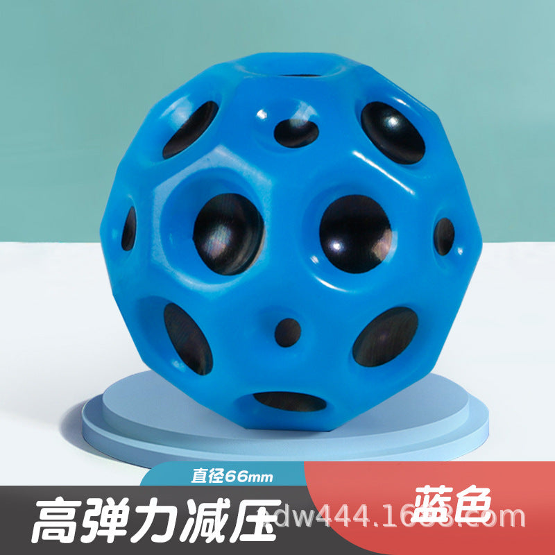 Anti-Gravity Moon Bouncy Ball High Elastic Hole Ball Outdoor Rebound Stress Relief Toy for Kids Adults