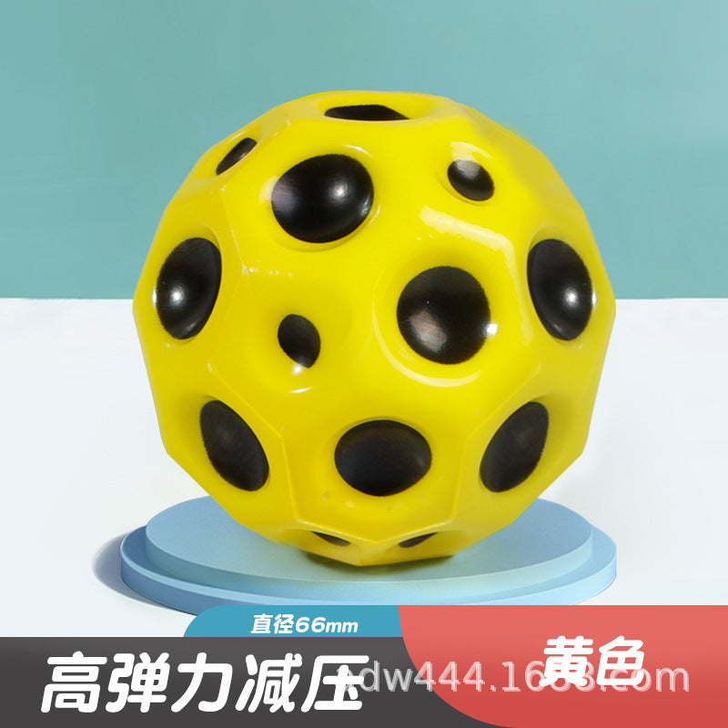 Anti-Gravity Moon Bouncy Ball High Elastic Hole Ball Outdoor Rebound Stress Relief Toy for Kids Adults