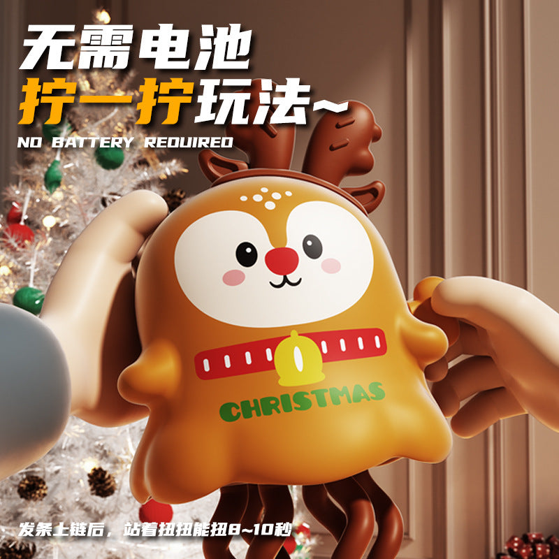 Wind Up Dancing Twist Toys Corn Clown Christmas Elk Snowman Ghost Pumpkin Funny Stress Relief Mini Toys