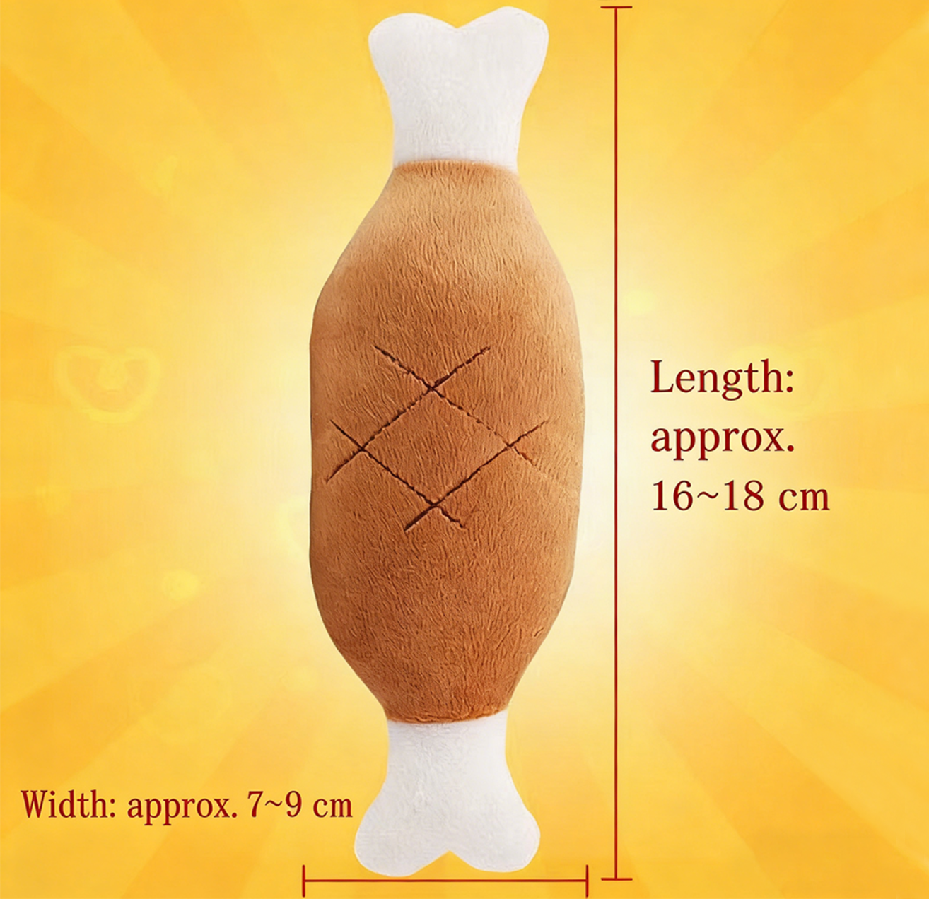 New Arrival Squeaky Dog Toys Cute Fruit & Food Shaped Plush Pet Toys for Puppies
