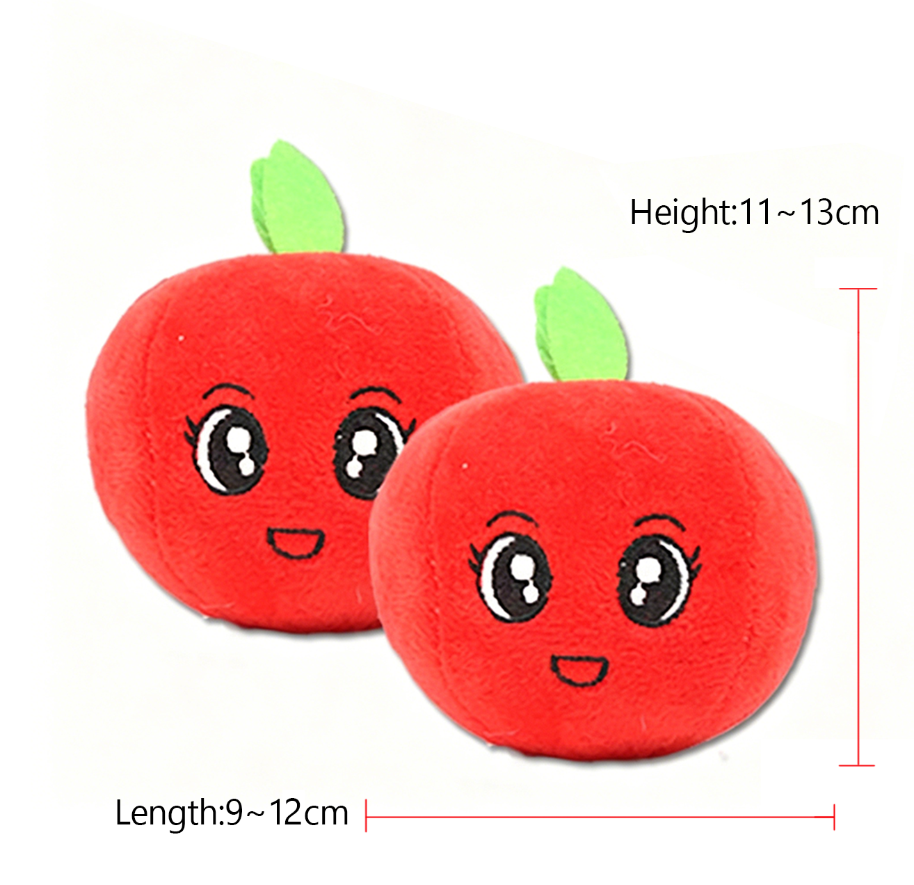New Arrival Squeaky Dog Toys Cute Fruit & Food Shaped Plush Pet Toys for Puppies