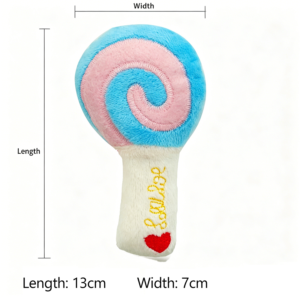 New Arrival Squeaky Dog Toys Cute Fruit & Food Shaped Plush Pet Toys for Puppies