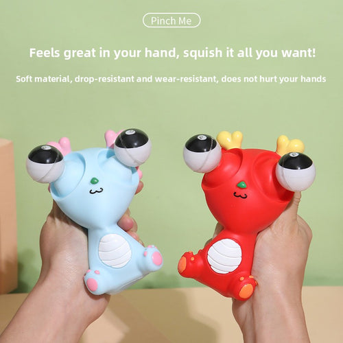 Cute Panda & Milk Dragon Pop Eyes Squishy Toys Stress Relief Squeeze Toys for Kids & Adults