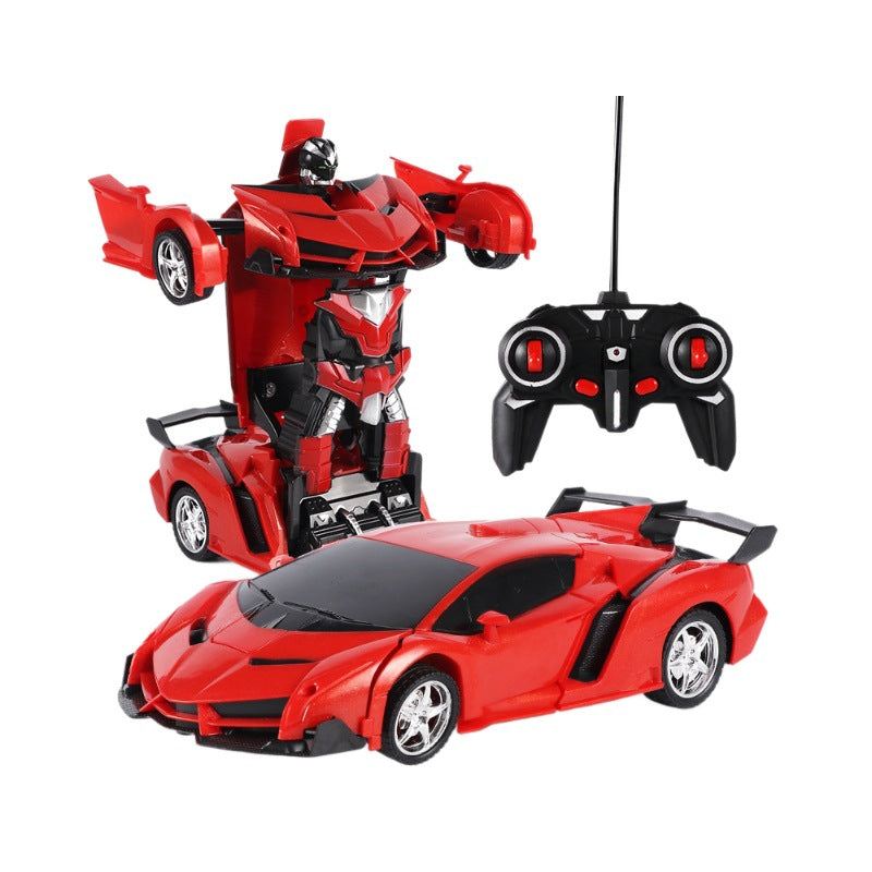 Remote Control Transforming Car Robot RC Racing Car One-Button Deformation Vehicle Model Toys for Kids