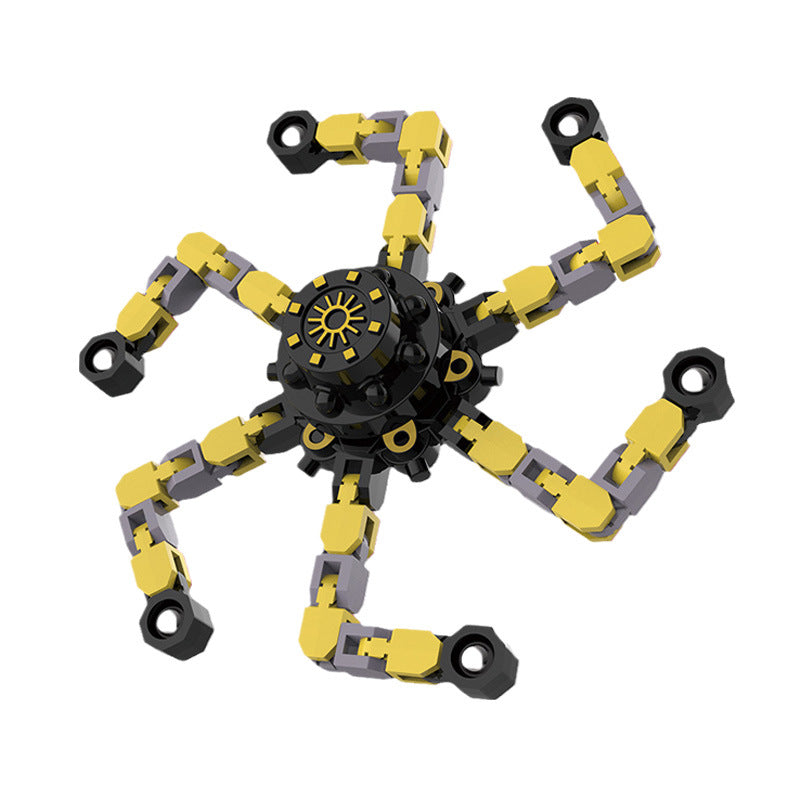 Creative Transformable Mechanical Fidget Spinner Anxiety Relief Educational Finger Stress Relief Toy