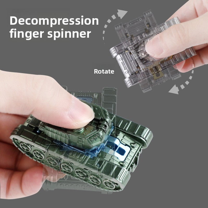 Deformation Robot Tank Mecha Fidget Spinner Novelty Stress Relief Toy for Kids