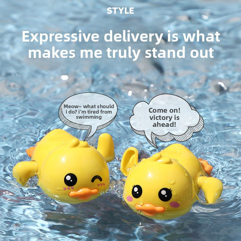 Unique Toys Series Wind-Up Swimming Turtle & Duck Bath Toys for Babies Toddlers Kids Bath Time