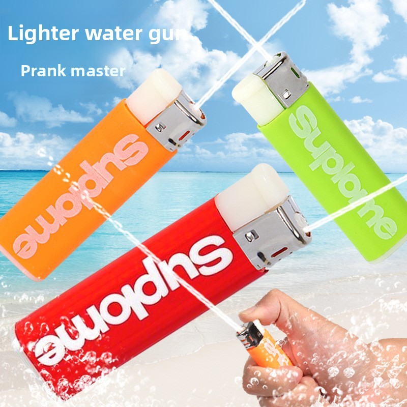 Novelty Tricky Toys Water Squirt Lighter Funny Prank Spray Toy for Adults & Kids